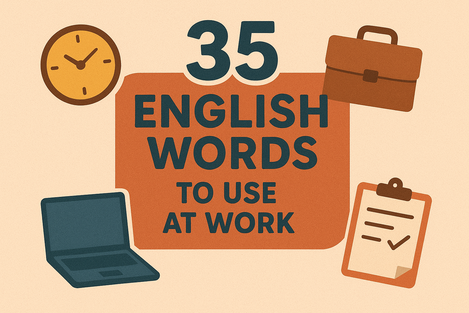 35 English Words to Use at Work