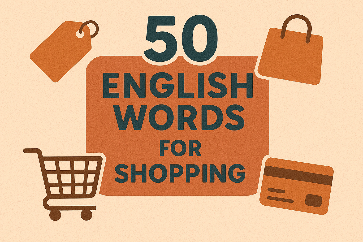 50 English Words for Shopping