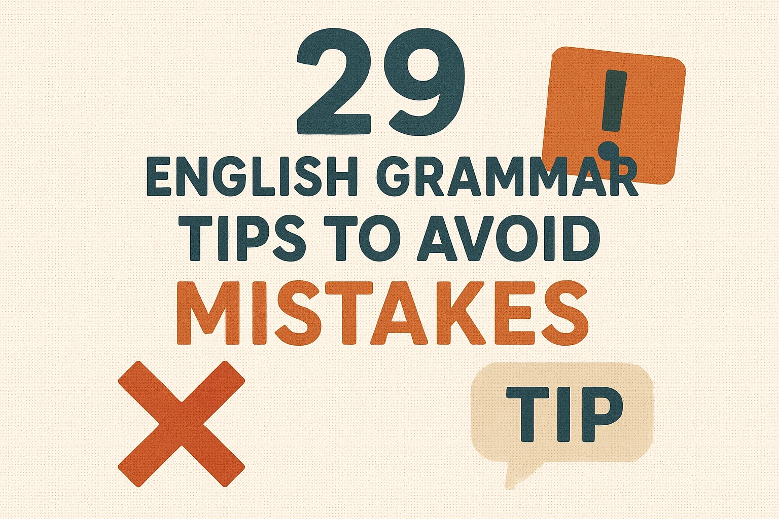 29 English Grammar Tips to Avoid Mistakes