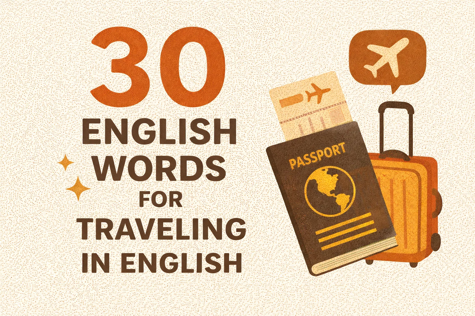 30 Essential English Travel Vocabulary Words (With Examples for Beginners)